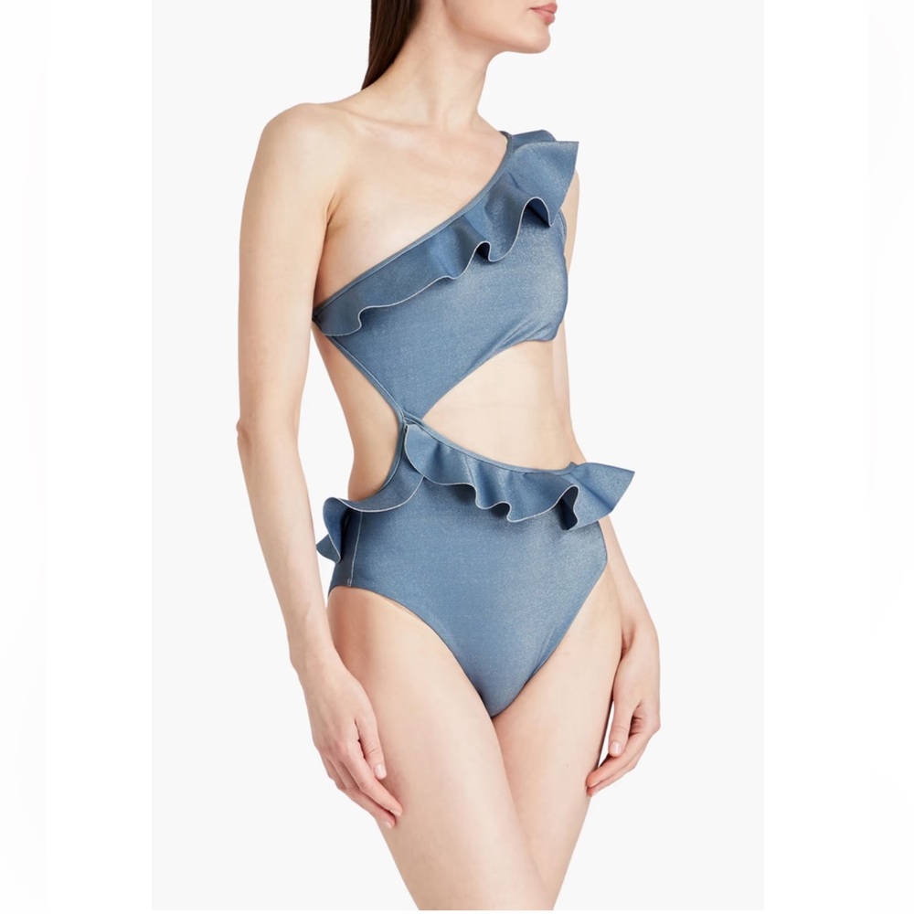 NWT Zimmerman Cutout Ruffled swimsuit size 3